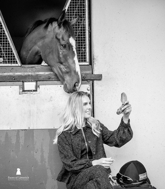 
&Aacute;ine is known for her effortless blend of fashion and fearlessness in Irish racing. Equal parts glamour and grit, &Aacute;ineine has become one of Irish racing’s most respected figures. Combining courage, focus, and a lifelong love of horses, she continues to challenge convention and inspire others to "never be afraid to aim to be the best".


