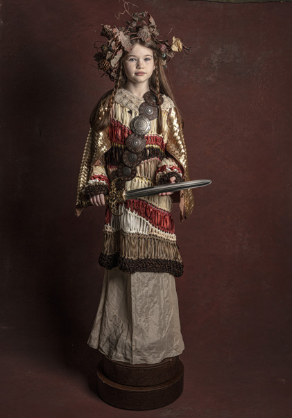 Indian sytle fine art portrait of a young girl, photographed by Cornac Byrne, Limerick Ireland.  